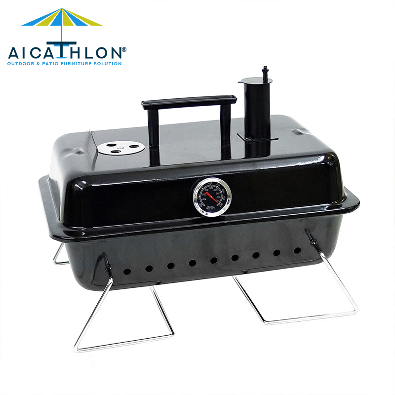 small mini portable rectangular outdoor tabletop barbecue grill go anywhere charcoal grills with chimney
