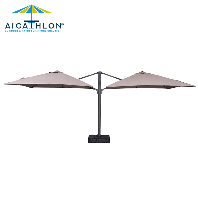 Outdoor sunshade umbrella courtyard scenic beach sun umbrella outdoor Roman l double-headed umbrella