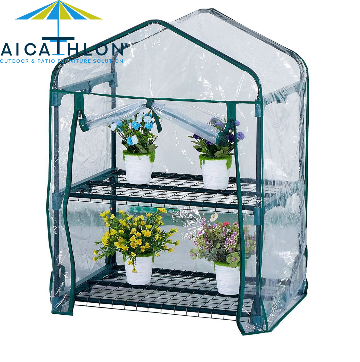 Home Gardening Supplies Plastic Grow House Poly Tunnel Walk In Garden Greenhouse