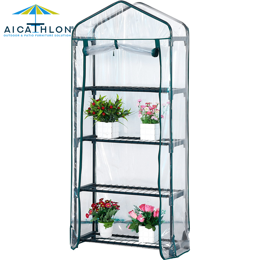 Home Gardening Supplies Plastic Grow House Poly Tunnel Walk In Garden Greenhouse