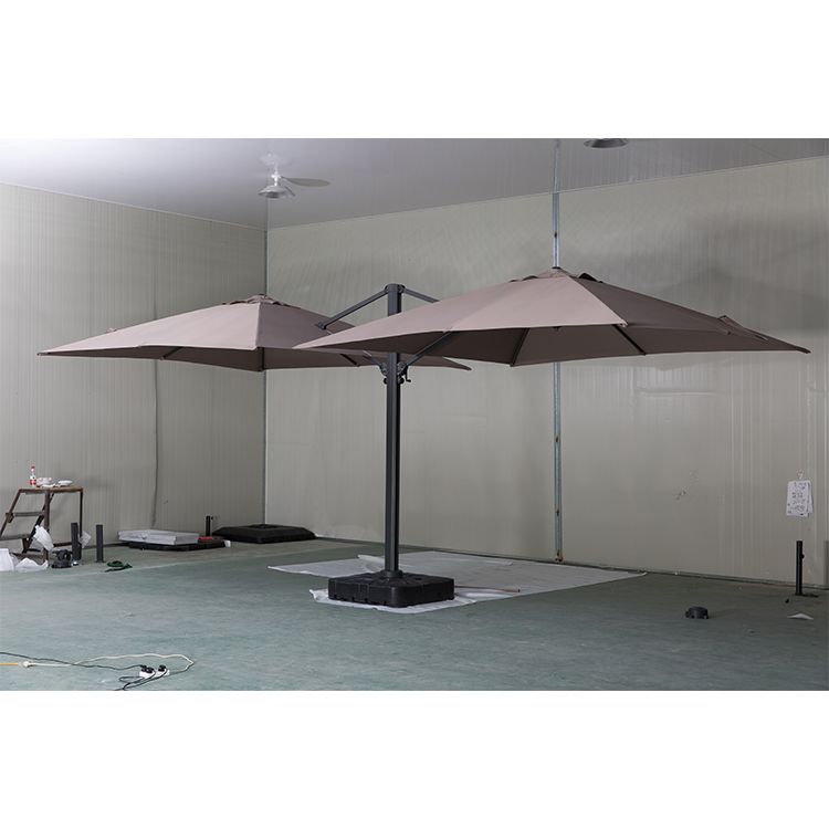 Outdoor sunshade umbrella courtyard scenic beach sun umbrella outdoor Roman l double-headed umbrella