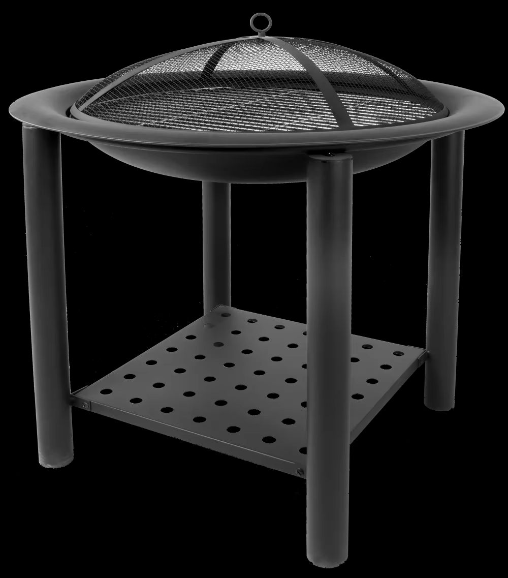 outdoor Garden steel fire pit black customized Factory Supply Patio Outdoor BBQ Outdoor Wood Burning Fire Pit