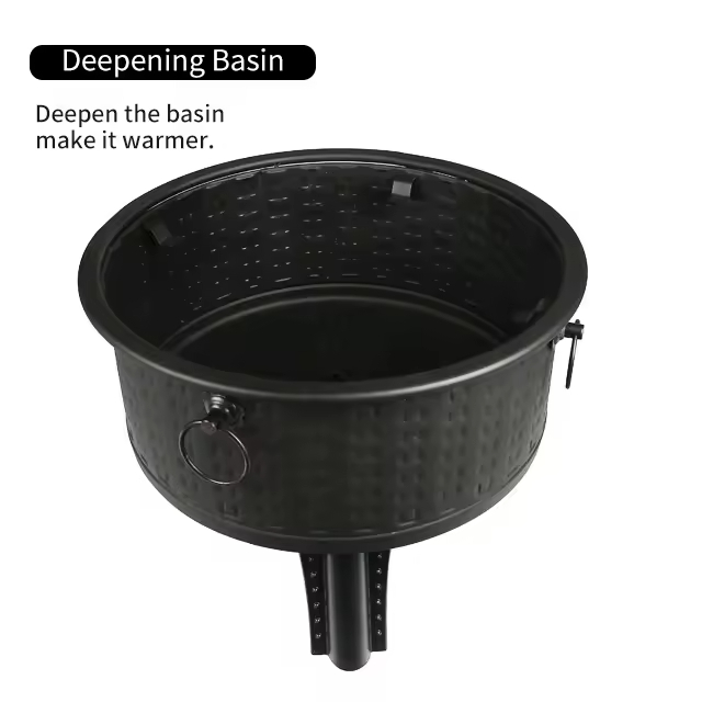 26 INCH Outdoor Heaters Round Wood Burning Fire Pit Bonfire Pit outdoor fire chimney burning garden fire bowl fireplace