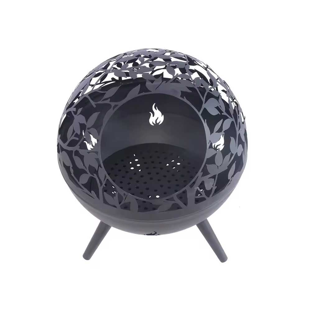 Customized 20INCH Artwork outdoor burner Decorative Portable Spherical fire pit bowls fire pits