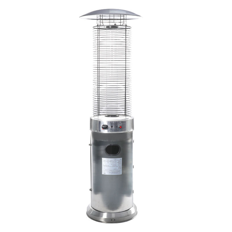 Hot Sell Glass Tube Cylindrical Outdoor Garden Heater Propane Flame Gas Patio Heater