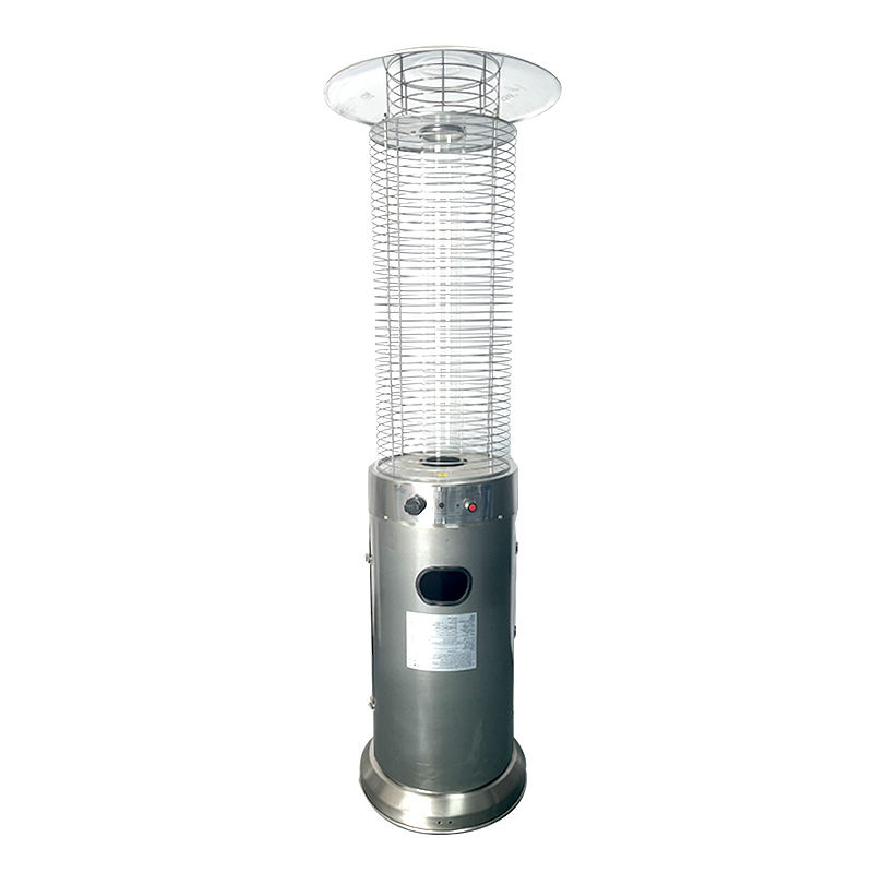 Hot Sell Glass Tube Cylindrical Outdoor Garden Heater Propane Flame Gas Patio Heater