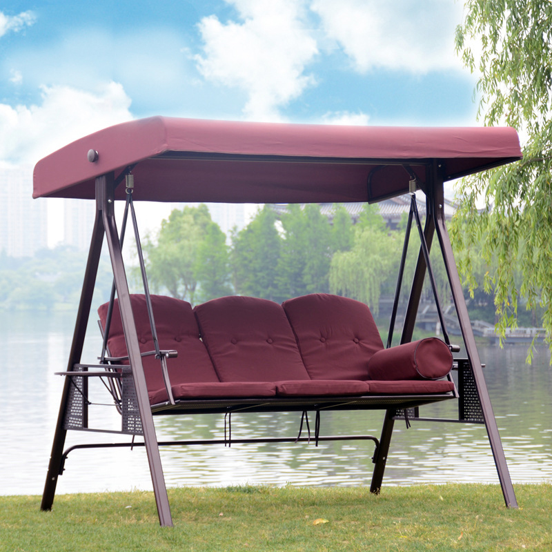 Modern Patio Three Seat Hanging Chair Swings Chair