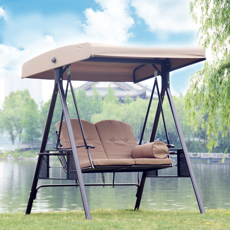 Modern Patio Three Seat Hanging Chair Swings Chair