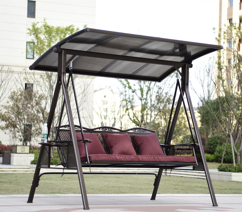 Hot Sell Modern Outdoor Furniture Garden Patio,Maple leaf Shape Garden Egg Swing Hanging Chair PE Rattan