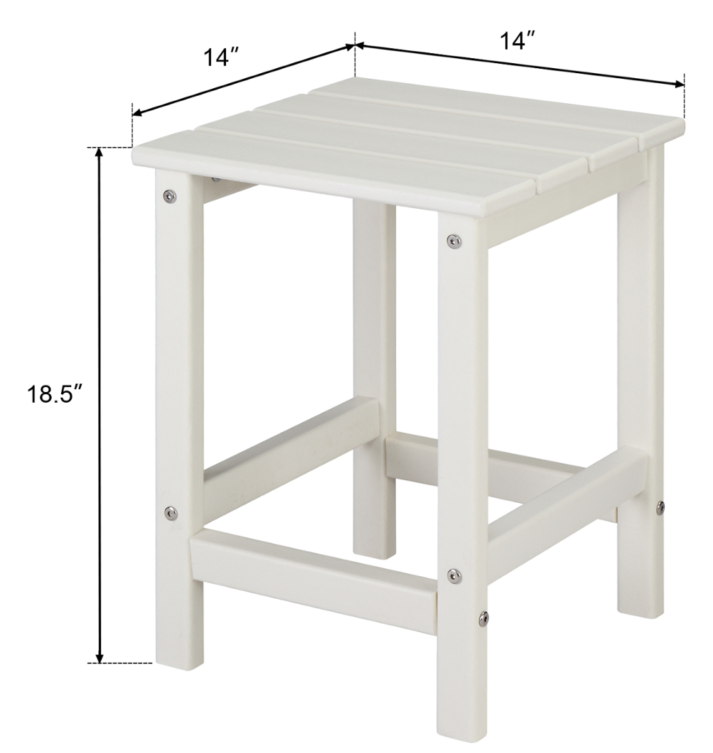 Factory Price Outdoor Tables Eco-friendly Plastic Side Tables Waterproof and Weather Resistant Coffee Table