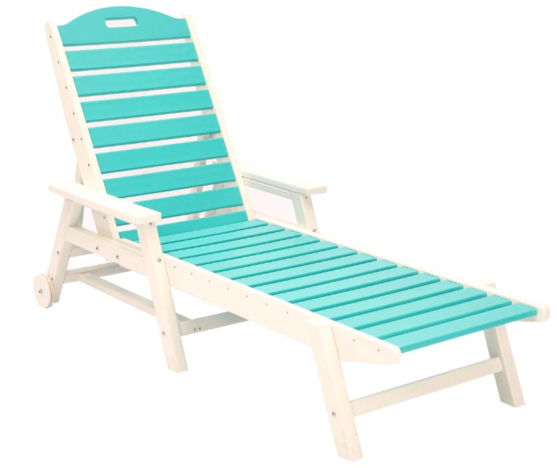 HDPE waterproof outdoor garden Beach classic leisure furniture plastic Lounge Chair