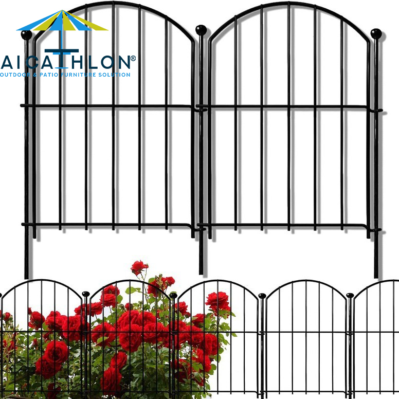 Flower Bed Edging Ornamental Wire Border Panel Fencing 21in x10ft Decorative Garden Fence for Yard Patio Outdoor Decor