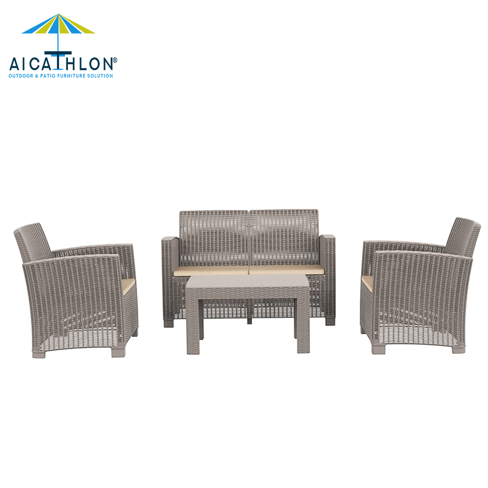 China Supply Garden Cheap Outdoor Furniture Hot Sale Sofa Set With Table