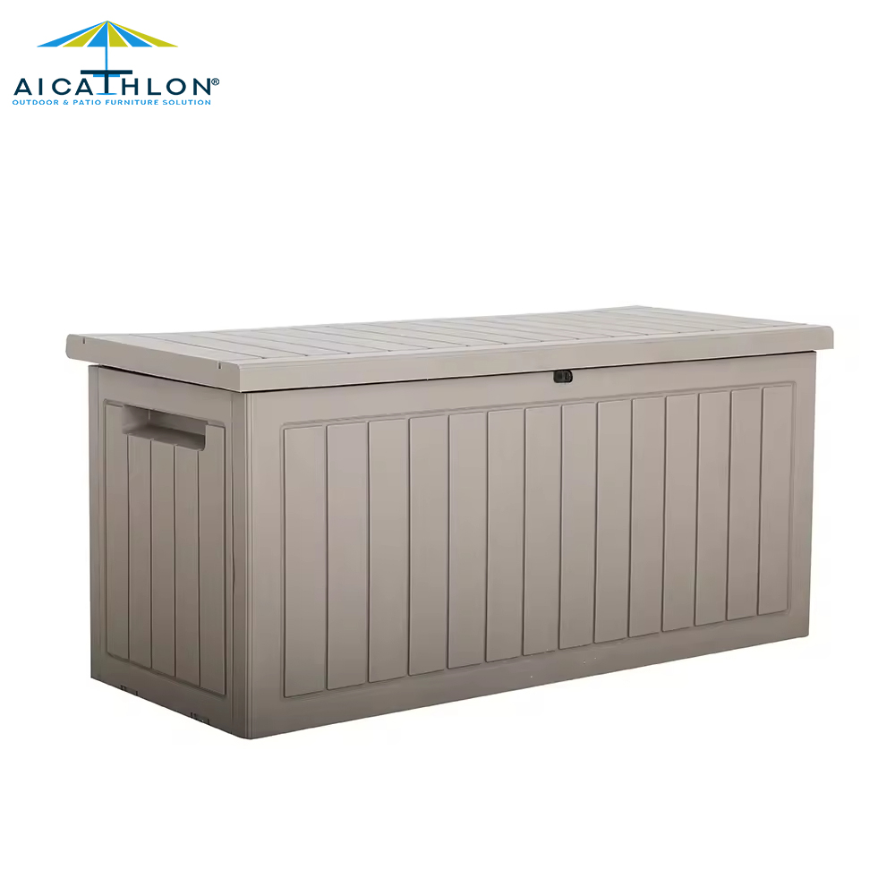 Collapsible Garden Outdoor Patio Deck Storage Box With Lockable For Patio Cushion