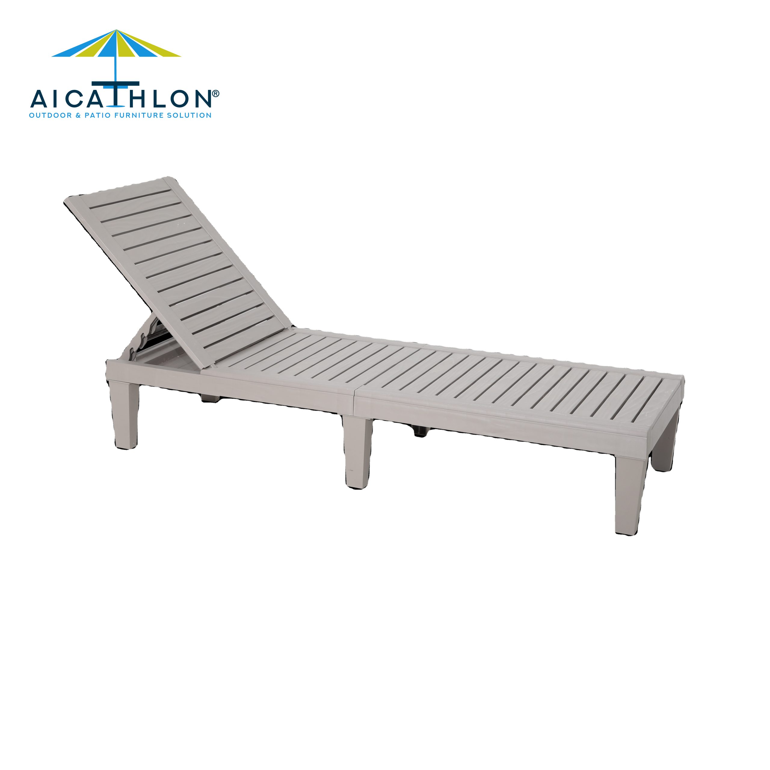 Plastic Wooden Outdoor Living Garden Furniture adjustable Beach Lounge Pool Sunbed --Laguna sunlouger