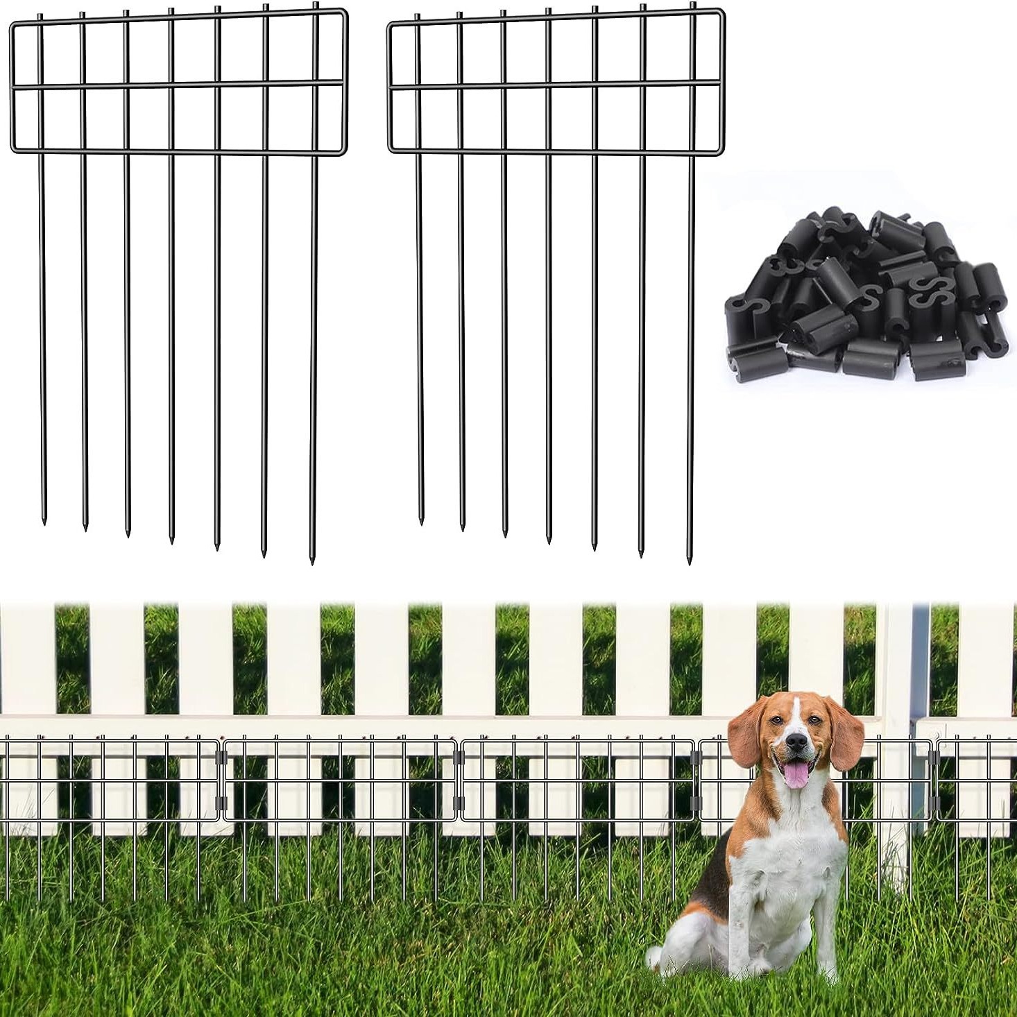 Customized Stable Multifunctional Metal Easy Install Decorative Border Garden Furniture Fence