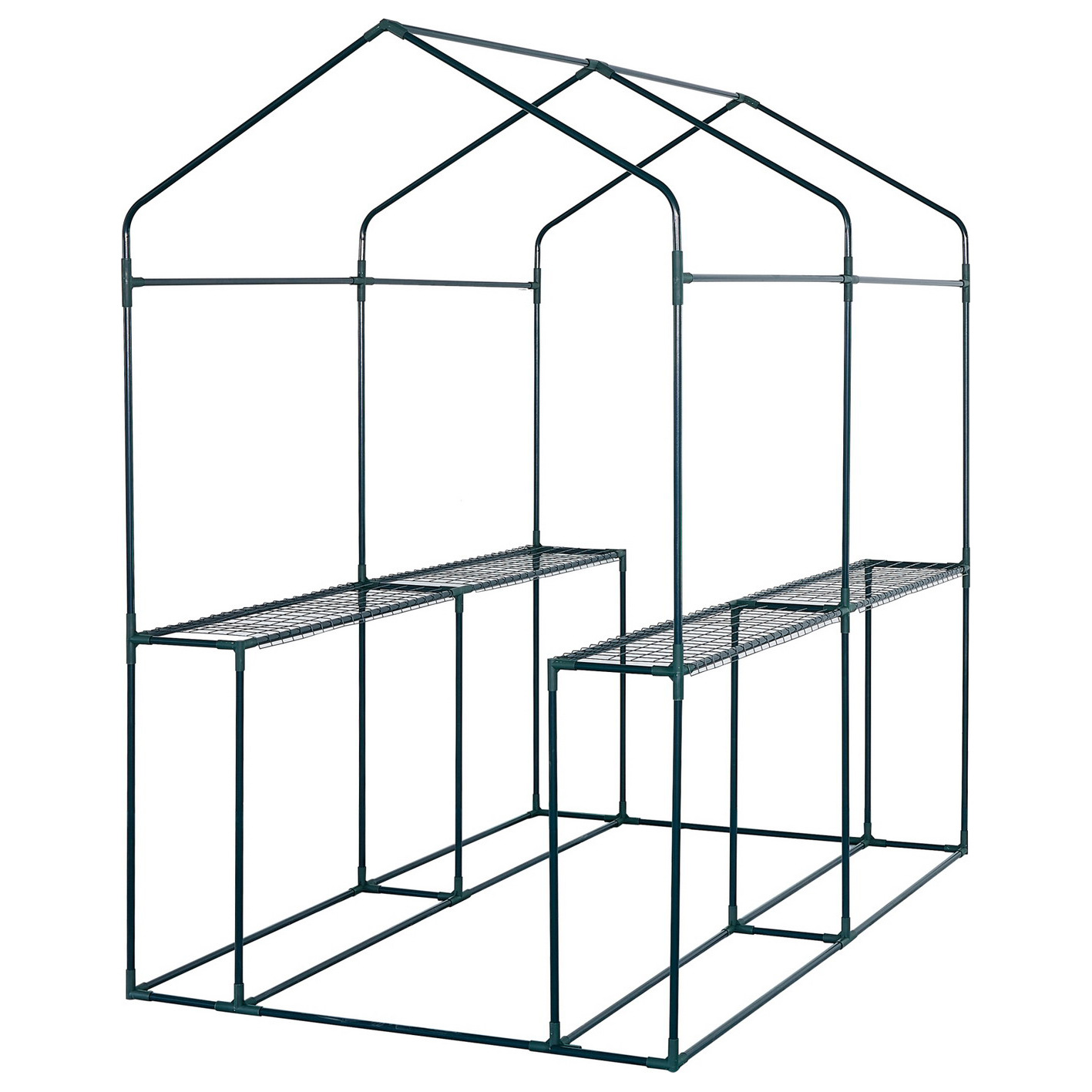 3 Tier Mini Greenhouse Cold Frame PVC Plastic Outdoor Garden Steel Frame Plants Grow House