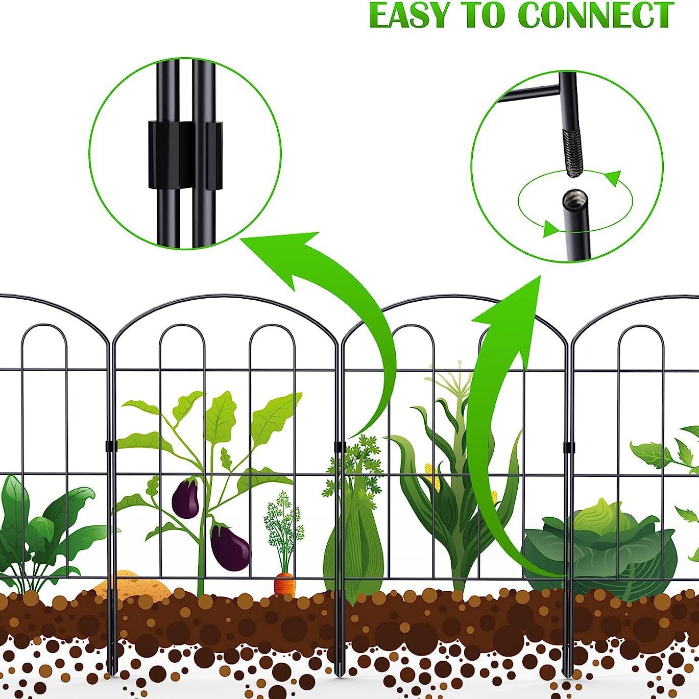 Hot Sale New Hot Fashion for Plants with High Quality Coated Steel Fence