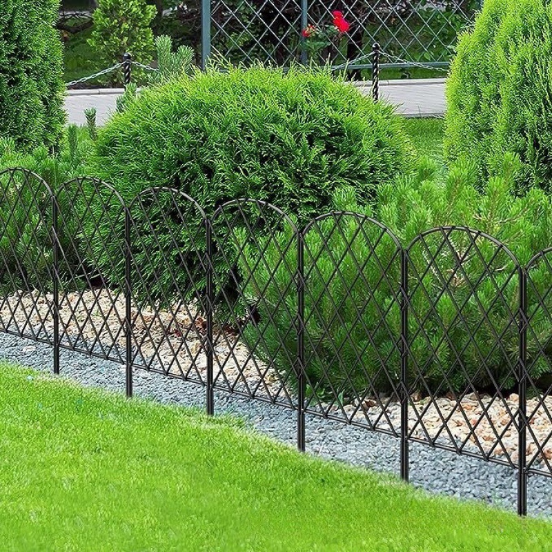 New Design custom size metal decorative garden fencing iron fence for gardens