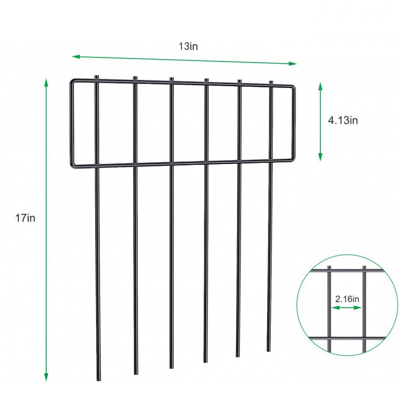 Customized Stable Multifunctional Metal Easy Install Decorative Border Garden Furniture Fence