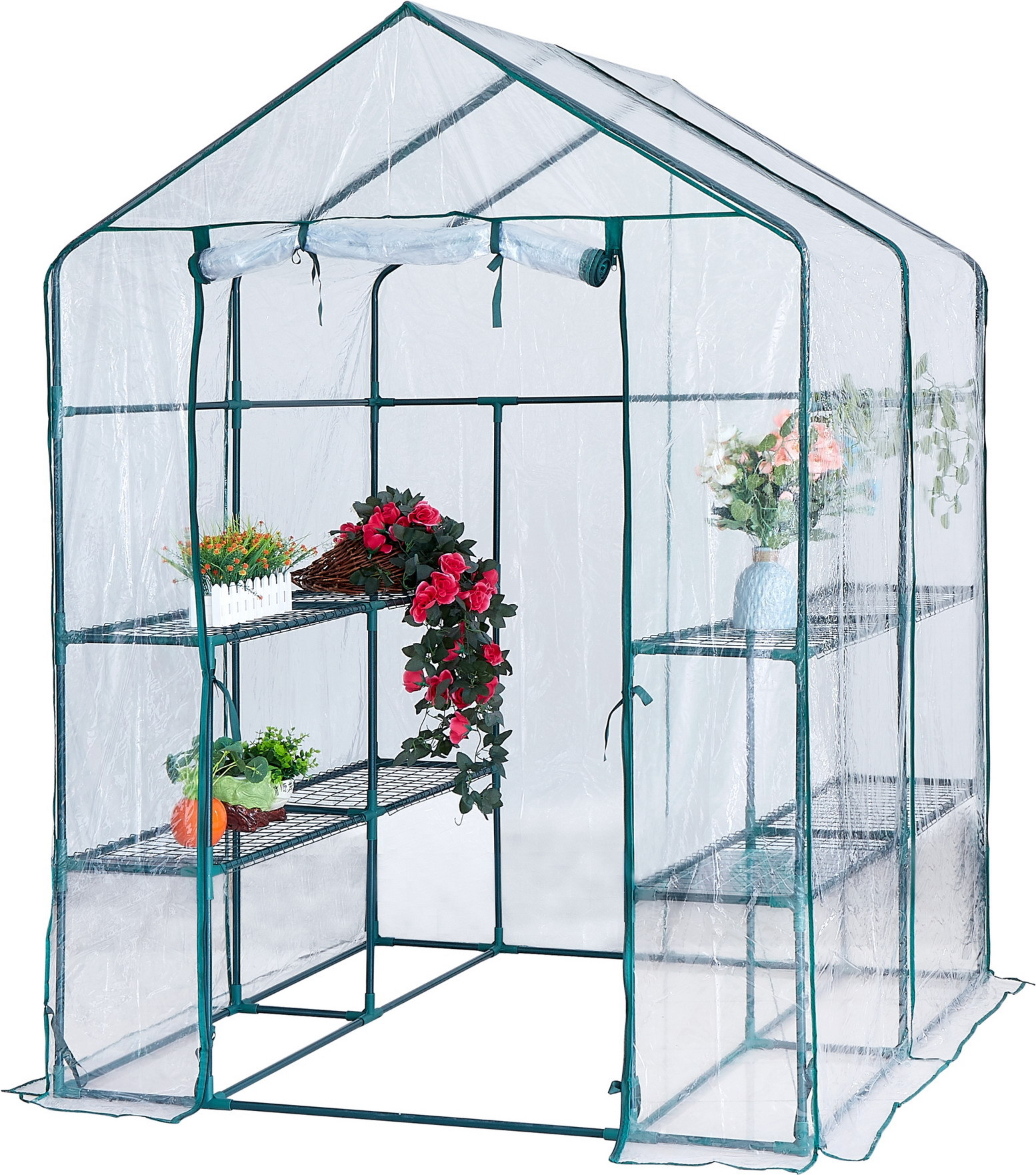 Hot Sale Household Greenhouse Heater Walk In PVC Portable Greenhouse High Quality Sunroom