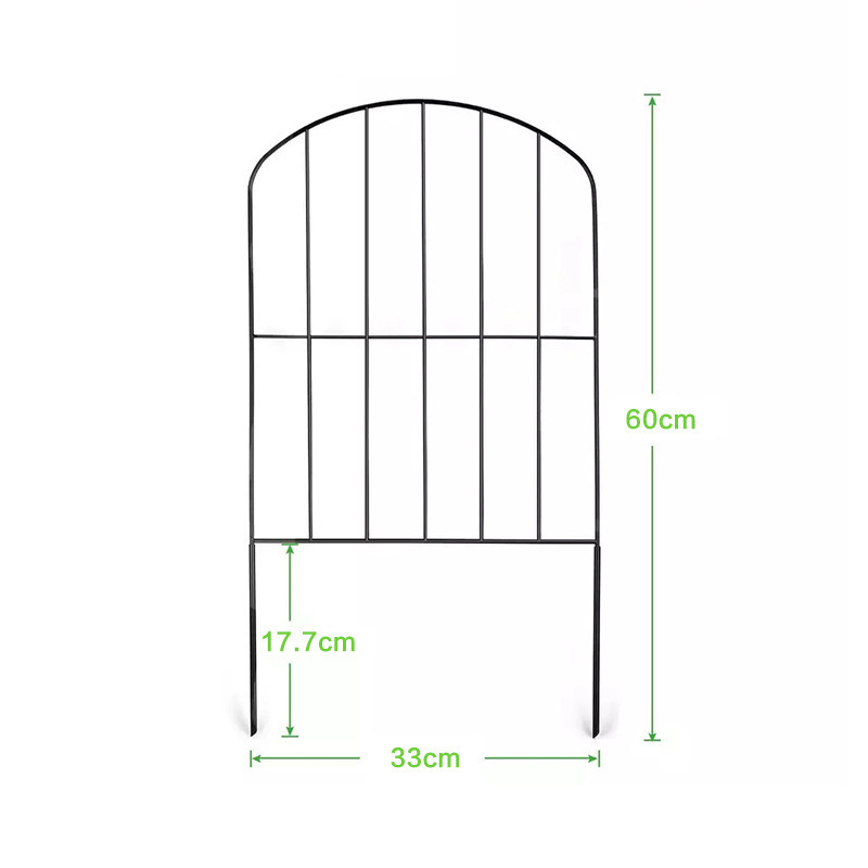 Decorative Garden Fence Rustproof Iron Garden Fencing Animal Barrier Wire Fence Yard Garden Outdoor for Landscaping