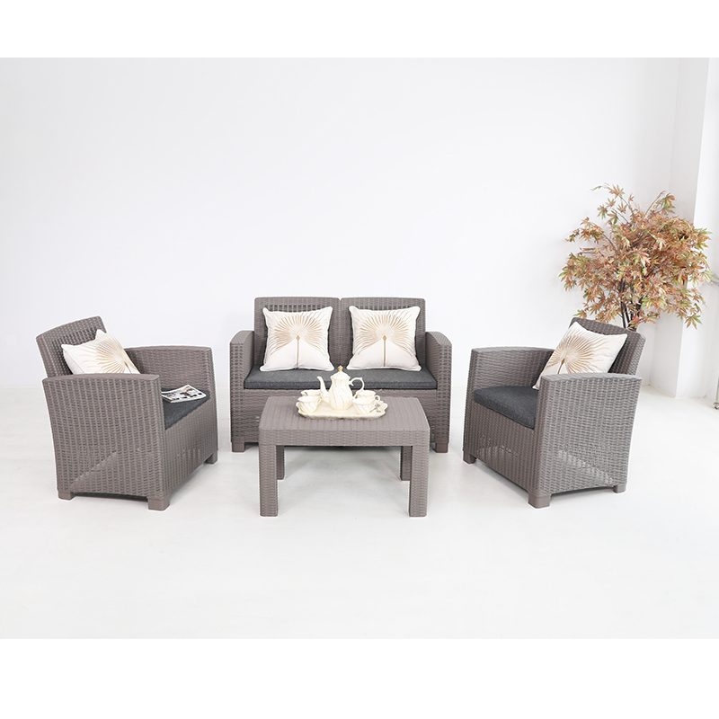 China Supply Garden Cheap Outdoor Furniture Hot Sale Sofa Set With Table