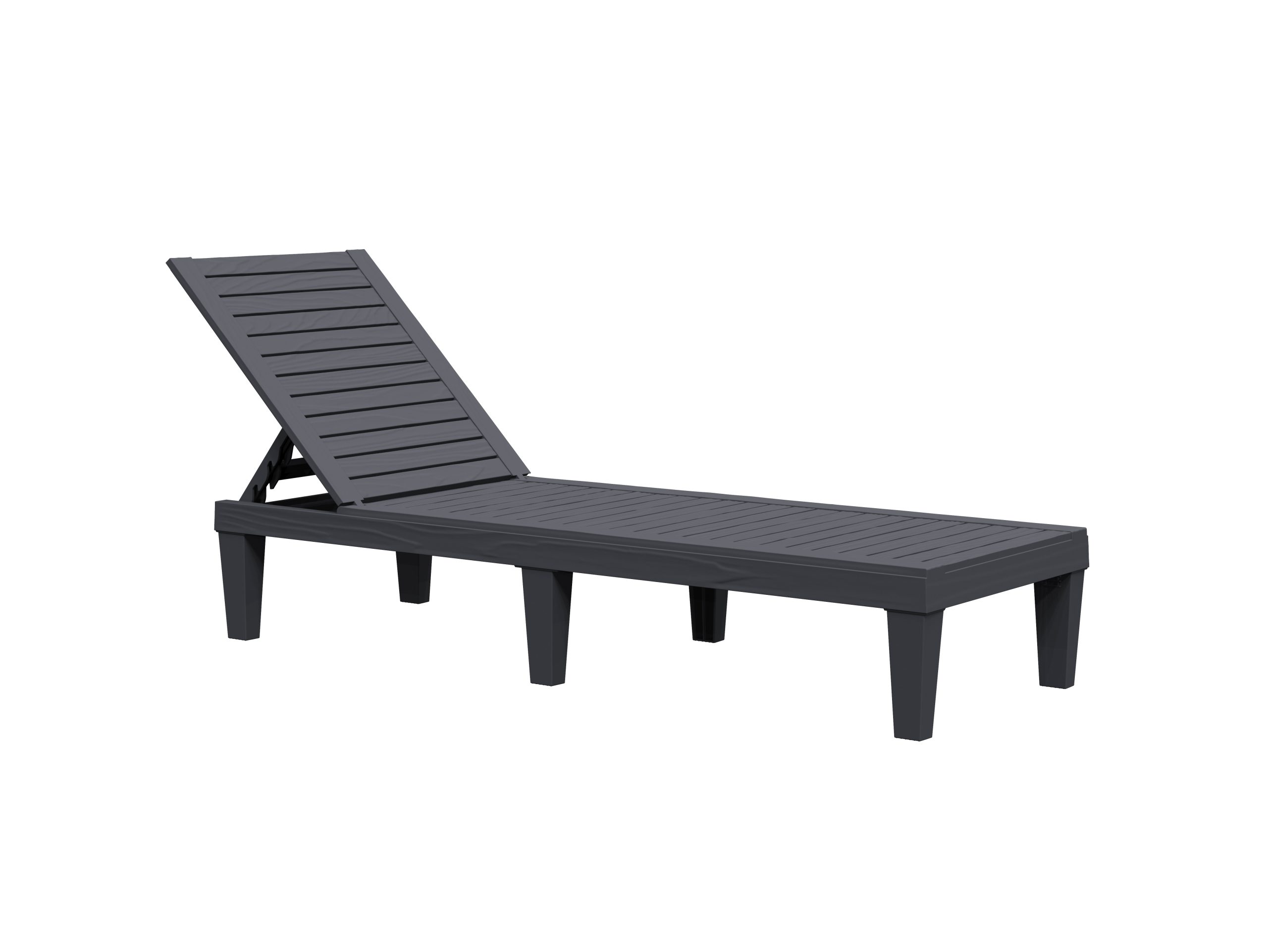 Plastic Wooden Outdoor Living Garden Furniture adjustable Beach Lounge Pool Sunbed –Laguna sunlouger