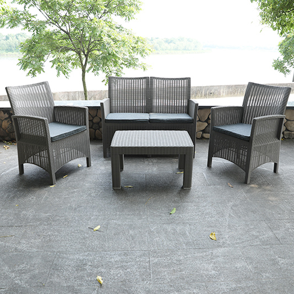 Morden PE Rattan Wicker Sofa Set Outdoor Furniture Garden Sofa