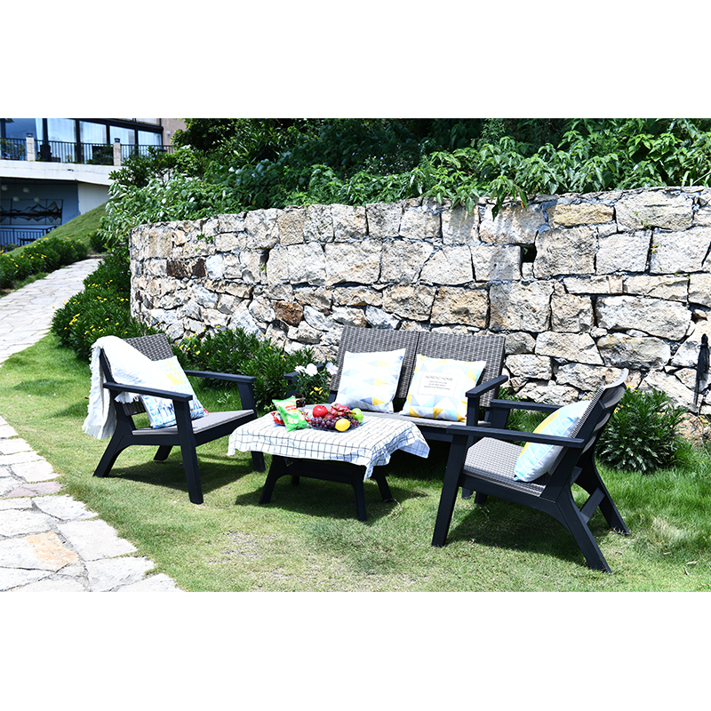 Garden Rattan Patio Backyard Wicker Chairs Furniture Outdoor Sofa Set