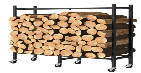 Custom Firewood Storage Rack Indoor Outdoor Wood Log Rack Heavy Duty Fireplace Log Holder Carrier Firewood